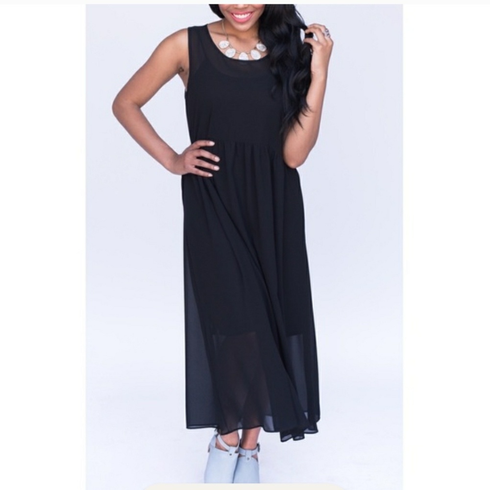 Godiva slip dress black. Small.